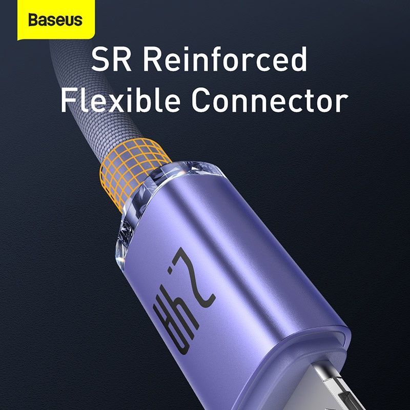 Ảnh Baseus 2.4A Cáp USB A-L Sạc Dữ Liệu Nhanh Dây USB Cáp Điện Thoại Di Động Cho 13 12 4