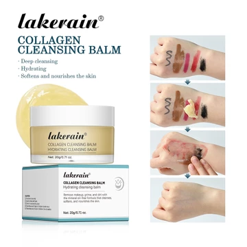 Sữa rửa mặt Lakerain Collagen, Sữa rửa mặt 3 trong 1 dành cho mọi loại da, Sữa rửa mặt & Hydrate sâu, Tẩy trang & Sữa rửa mặt cho mặt