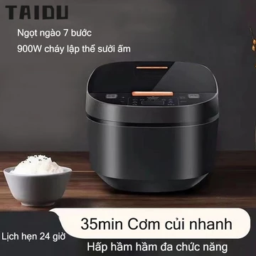 TAIDU Nồi cơm điện 5L hẹn giờ thông minh làm nóng nồi cơm điện gia đình nồi cơm điện đa năng