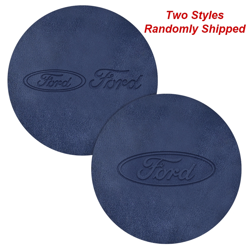 2 Chiếc Da Lộn Xe Coaster Chống Trơn Trượt Cốc Giá Đỡ Thảm Chai Nước Miếng Lót Cho Xe Ford Kuga Fiesta Focus Mondeo Mk1 Mk2 Mk3 St Phụ Kiện