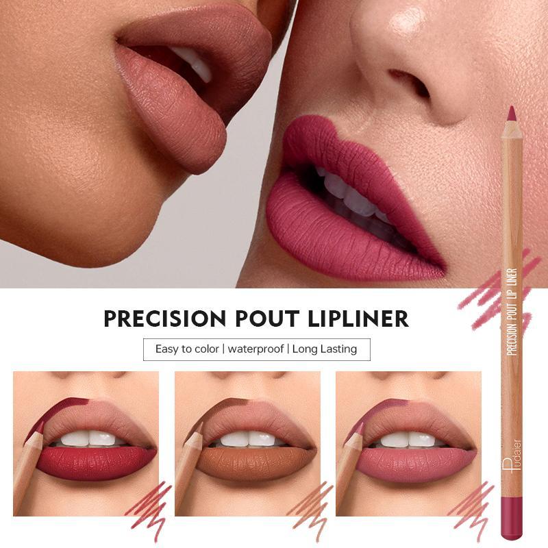 Ảnh Pudaier Creamy 12 Màu Series Lip Liner Set Matte Lipstick Chống Thấm Nước Lâu Dài Son Lót Bộ Phác Thảo Môi Trang Điểm 4