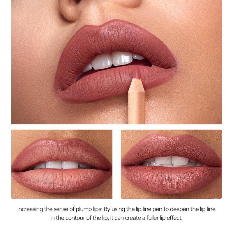 Ảnh Pudaier Creamy 12 Màu Series Lip Liner Set Matte Lipstick Chống Thấm Nước Lâu Dài Son Lót Bộ Phác Thảo Môi Trang Điểm 3