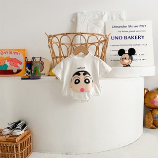 Quần áo trẻ em bút chì màu nhỏ mới in hình tam giác bé ha quần áo cotton nguyên chất in hình dễ thương đồ ngủ cho bé phù hợp với