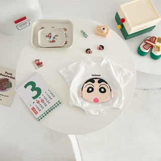 Quần áo trẻ em bút chì màu nhỏ mới in hình tam giác bé ha quần áo cotton nguyên chất in hình dễ thương đồ ngủ cho bé phù hợp với