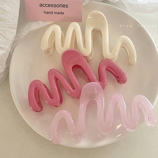 ?Dreamy?Kẹp tóc càng cua lượn sóng nhựa acrylic phong cách y2k hàn quốc dễ thương cute cho nữ