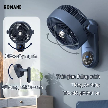 Romane Quạt treo tường quạt lưu thông không khí gia đình quạt điện treo tường