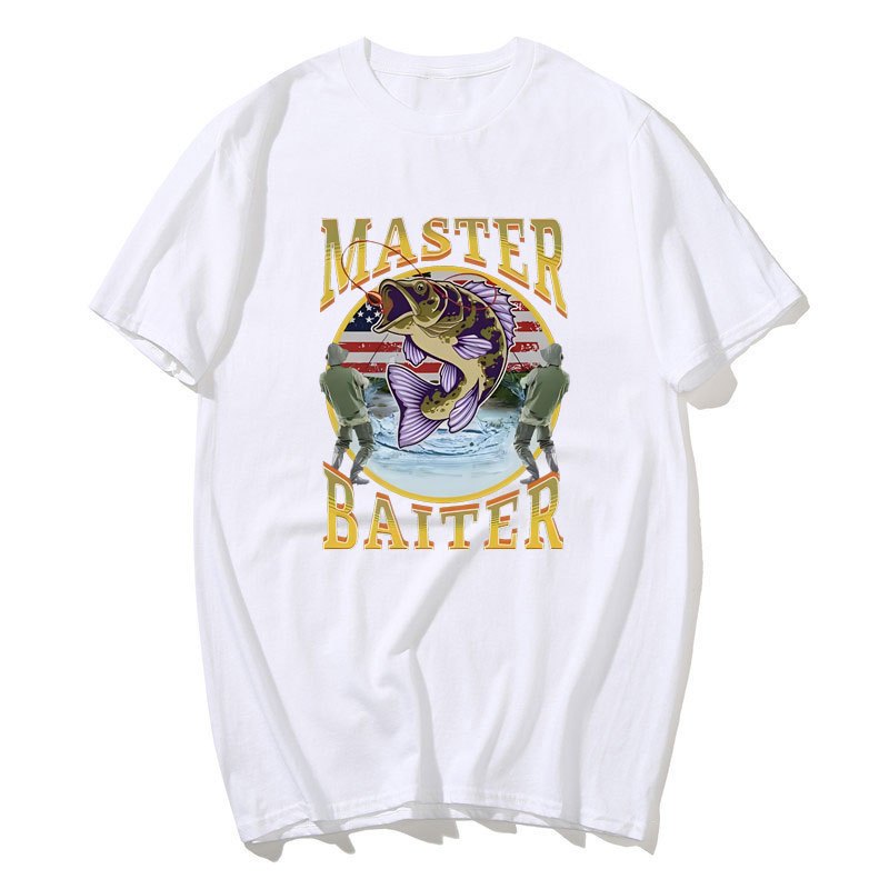 Master Baiter Câu Cá Áo Phụ Kiện Nam Cotton Nguyên Chất Đồ Họa Áo Thun Quần Áo Quà Tặng Sinh Nhật Cho Câu Cá Người Yêu Tee