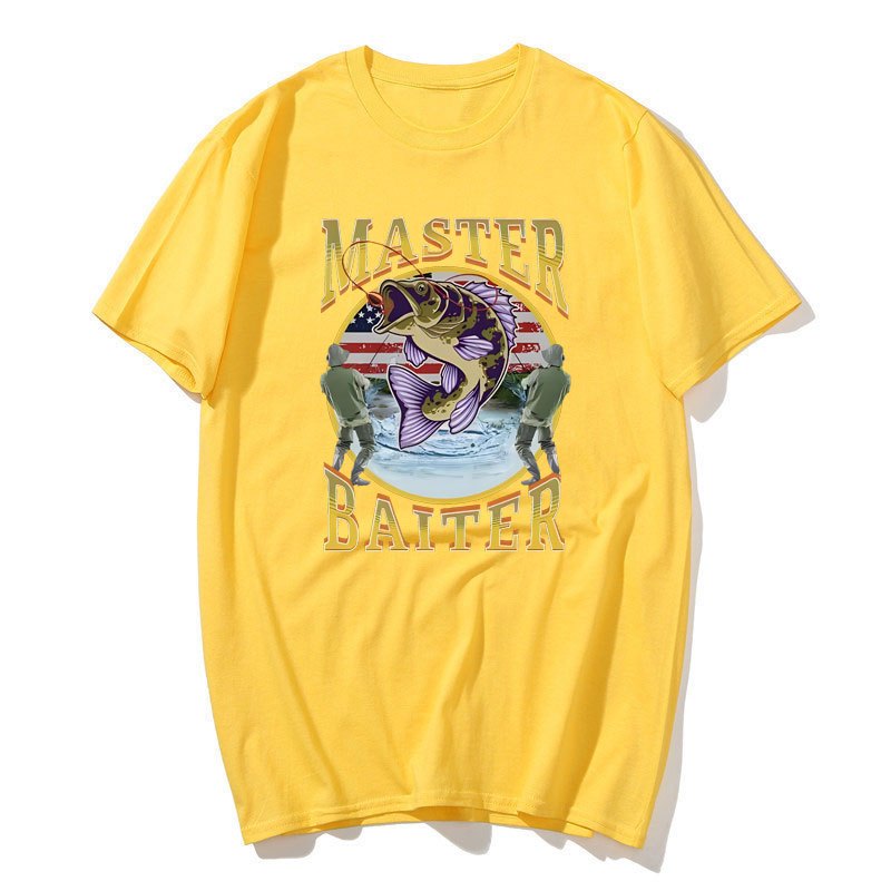 Master Baiter Câu Cá Áo Phụ Kiện Nam Cotton Nguyên Chất Đồ Họa Áo Thun Quần Áo Quà Tặng Sinh Nhật Cho Câu Cá Người Yêu Tee