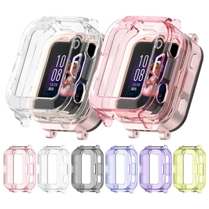Ốp Bảo Vệ Cho Huawei Đồng Hồ Trẻ Em 4Pro TPU Mềm Nửa Gói Bao Da Vỏ Bảo Vệ Cản Đồng Hồ Phụ Kiện