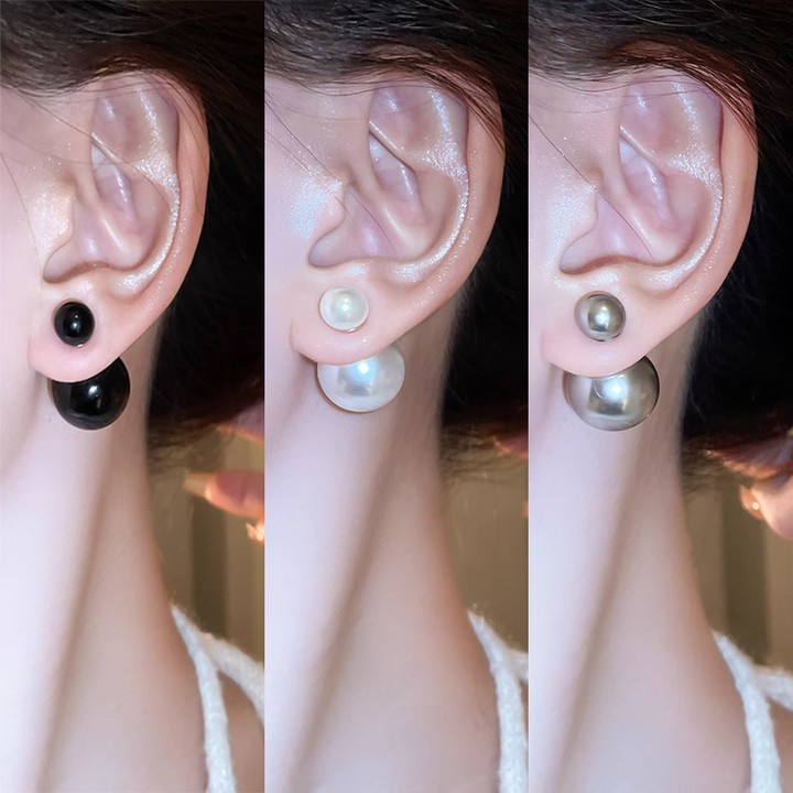 Ngôi Sao Kim Bạc Một Đôi Bông Tai Ngọc Trai Nhẹ Sang Trọng Cao Cấp Bông Tai Nhỏ Cổ Điển Bông Tai Bán Buôn Nữ