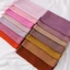 Jifang 110x110cm Chất Lượng Cao Trơn Bong Bóng Voan Vuông Khăn Hồi Giáo Bawal Hijab Vuông WJ938