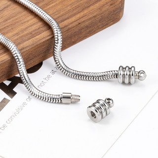Thép không gỉ Xoắn Ốc Đính Hạt Rắn Dây Xích Xương Rắn Tự Làm Vòng Cổ Vòng Tay Đính Hạt Phụ Kiện