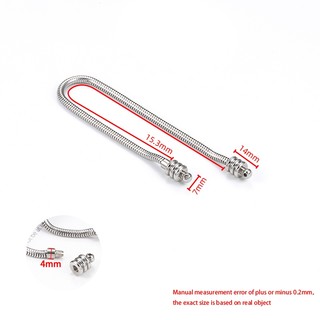 Thép không gỉ Xoắn Ốc Đính Hạt Rắn Dây Xích Xương Rắn Tự Làm Vòng Cổ Vòng Tay Đính Hạt Phụ Kiện
