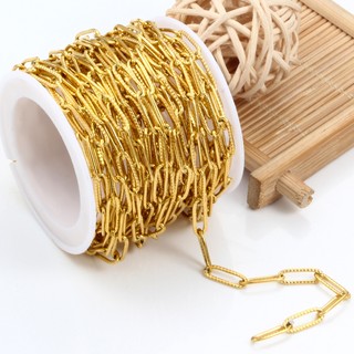 Dây chuyền cáp hình bầu dục bằng thép không gỉ cho phụ kiện làm đồ trang sức DIY Chuỗi liên kết chéo