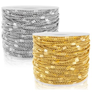 Thép không gỉ Flatten Dây Xích Curb Cuba Liên Kết Dây Xích Vàng Cho DIY Trang Sức Làm Phụ Kiện Quà Tặng Tiếp Liệu