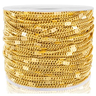 Thép không gỉ Flatten Dây Xích Curb Cuba Liên Kết Dây Xích Vàng Cho DIY Trang Sức Làm Phụ Kiện Quà Tặng Tiếp Liệu