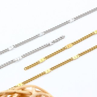 Thép không gỉ Flatten Dây Xích Curb Cuba Liên Kết Dây Xích Vàng Cho DIY Trang Sức Làm Phụ Kiện Quà Tặng Tiếp Liệu
