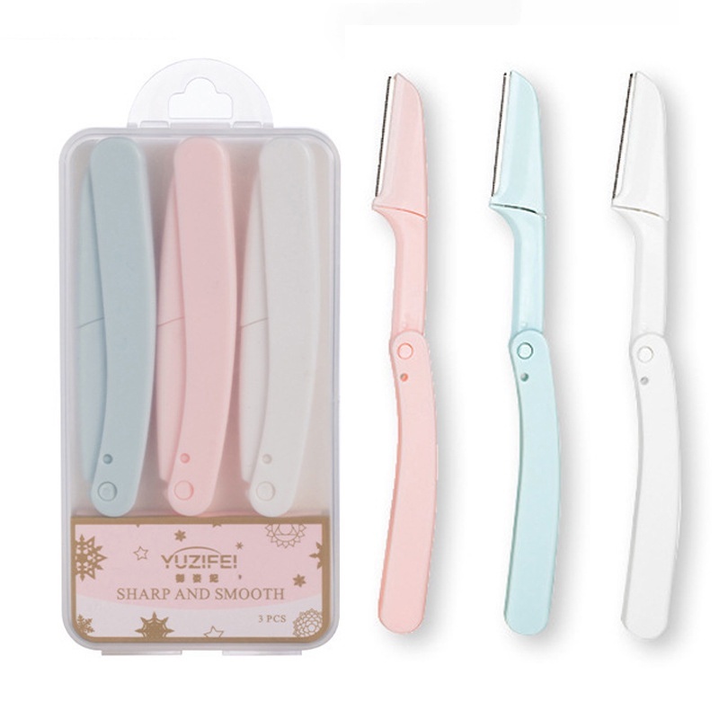 🌟chic🌟 Máy định hình lông mày di động Dao cạo râu / Máy cạo râu Máy cạo râu Tẩy lông / Máy định hình có thể gập lại Máy cạo râu định hình Dao cạo râu cho phụ nữ Dụng cụ làm đẹp toàn thân