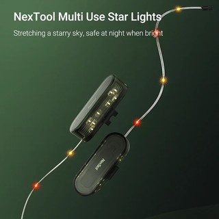 Nextool LED Lều Dây Đèn Có Thể Tái Chế Chống Thấm Nước Đảng Cắm Trại Ngoài Trời Vòng Hoa Ngày Lễ Trang Trí Giáng Sinh Đèn Khí Quyển