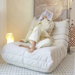 Ghế sofa lười  ghế togo ghế sofa mini sofa phòng khách ghế đọc sách sofa tối giản  ghế nằm thư giãn ghế lười cute   sofa vintage  ghế lười hạt xốp Sofa da nhân tạo Phong cách Bắc Âu Phòng ngủ Sofa đơn nội thất phòng ngủ — ảnh 3