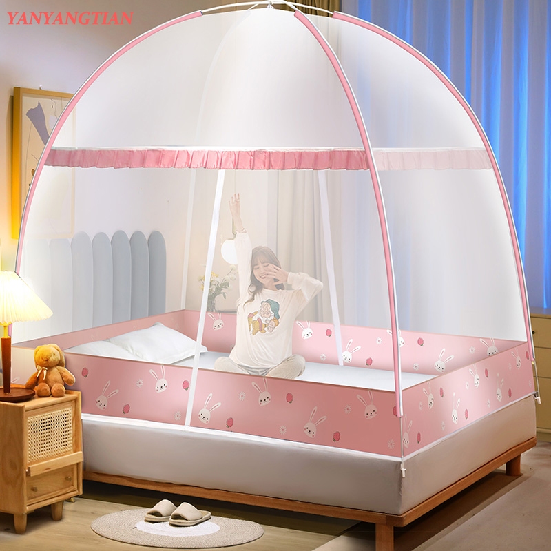 YANYANGTIAN cửa đôi màn chống muỗi 1m2/1m5/1m8 Có thể gập lại để lưu trữ thuận tiện