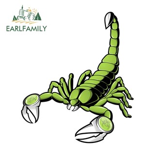 EARLFAMILY 13cm Bọ Cạp Hình Xăm Graffiti Xe Dán Xe Tải Kính Chắn Gió Xe Máy Decal Vinyl Chống Thấm Nước Thích Hợp Cho Mọi Bề Mặt Sạch Bằng Và Mịn