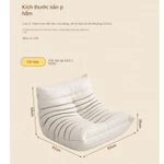 (Giao hàng 24 h)Ghế lười togo Sofa lười Sofa Da Giường tựa Phòng khách Ghế Sofa Tatami tối giản mini ghế đơn decor phòng ngủ salon phòng khách giãn đọc sách nằm lười hạt xốp bean bag — ảnh 8