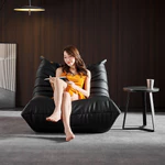 (Giao hàng 24 h)Ghế lười togo Sofa lười Sofa Da Giường tựa Phòng khách Ghế Sofa Tatami tối giản mini ghế đơn decor phòng ngủ salon phòng khách giãn đọc sách nằm lười hạt xốp bean bag — ảnh 6