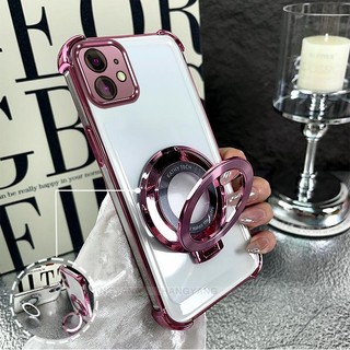 Ốp Lưng Cho iPhone 11 iPhone 11 Pro iPhone 11 Pro Max Mạ Điện Bốn Góc Chống Rơi Thiết Kế Vỏ Điện Thoại Silicon TPU Mềm Vỏ Giá Đỡ Miễn Phí