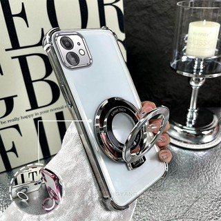 Ốp Lưng Cho iPhone 11 iPhone 11 Pro iPhone 11 Pro Max Mạ Điện Bốn Góc Chống Rơi Thiết Kế Vỏ Điện Thoại Silicon TPU Mềm Vỏ Giá Đỡ Miễn Phí