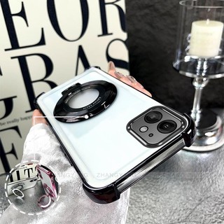 Ốp Lưng Cho iPhone 11 iPhone 11 Pro iPhone 11 Pro Max Mạ Điện Bốn Góc Chống Rơi Thiết Kế Vỏ Điện Thoại Silicon TPU Mềm Vỏ Giá Đỡ Miễn Phí