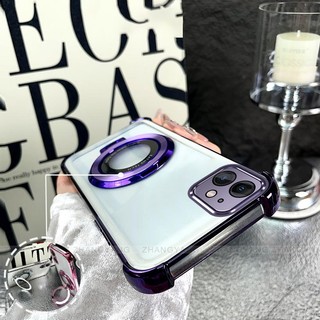 Ốp Lưng Cho iPhone 11 iPhone 11 Pro iPhone 11 Pro Max Mạ Điện Bốn Góc Chống Rơi Thiết Kế Vỏ Điện Thoại Silicon TPU Mềm Vỏ Giá Đỡ Miễn Phí