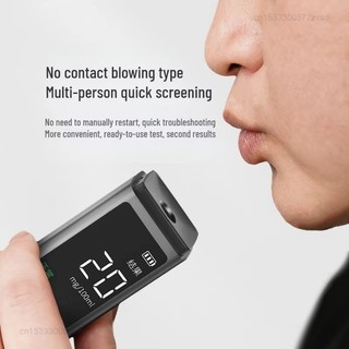 XIAOMI YOUPIN DUKA Máy kiểm tra cồn kỹ thuật số Loại thổi tự động Màn hình LED Cảnh sát di động Máy dò cồn chuyên nghiệp có độ chính xác cao
