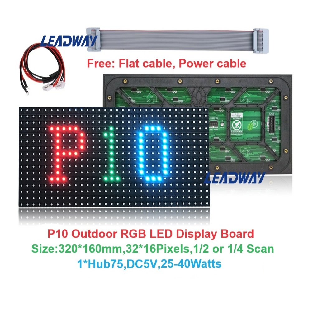 P10 Ngoài Trời Full Màu Màn Hình LED Biển Báo Màn Hình LED Video Màn ...