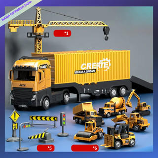 Hợp kim có thể tháo rời hộp đựng đồ chơi xe tải hạng nặng mô hình cậu bé xe kéo đầu hộp đựng đồ chơi xe tải, làm quà tặng Halloween / Lễ tạ ơn / Giáng sinh