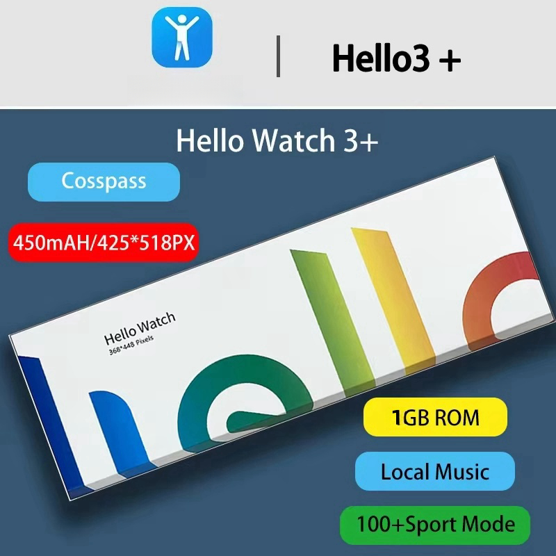 Chính Hãng Hello Watch 3 49mm Đồng Hồ Thông Minh Gen4 Màn Hình AMOLED ...