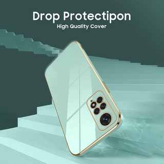 Ốp Điện Thoại Silicon Viền Vuông Mạ Màu 6D Cho Samsung Galaxy A16 A06 A22 A72 A32 A52 A52s A51 A71 4G 5G