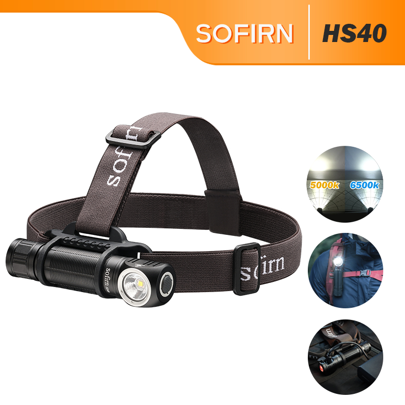 Đèn Pha LED 2 Chiều Sofirn HS40 2000 Lumens USB-C 20 SST40 Dạng Kẹp ...