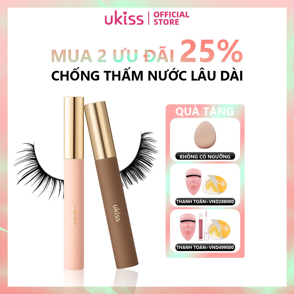 Ukiss Mascara Không thấm nước lông mi dài xoăn lâu hơn (5g)