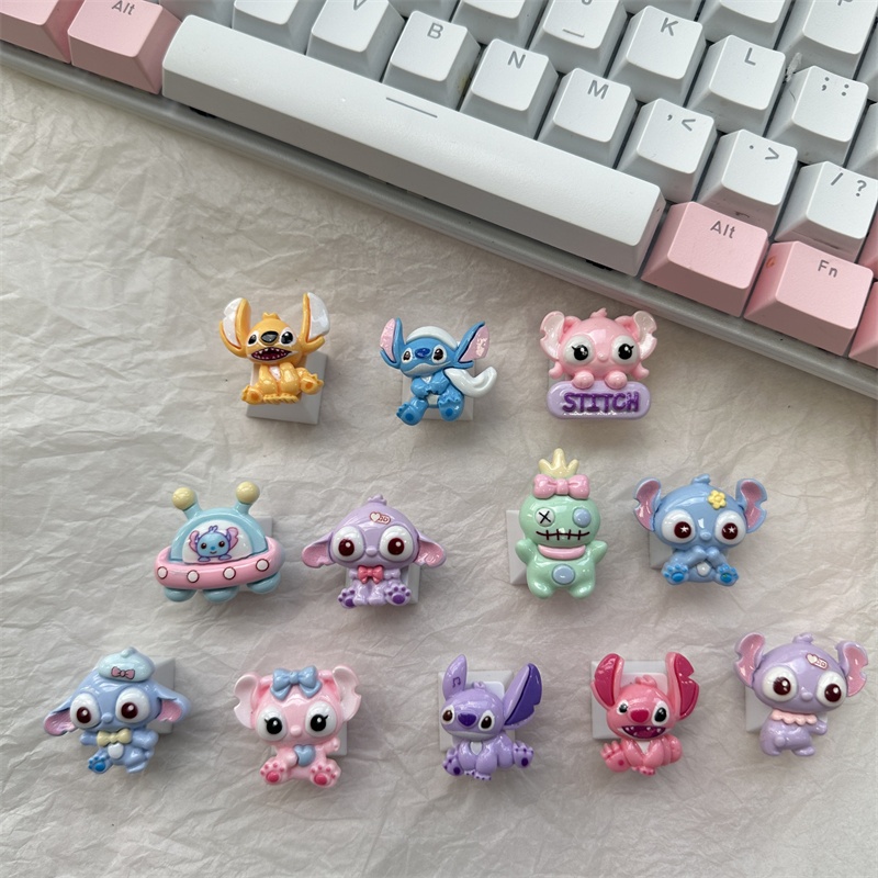 Keycaps Handmade Hoạt Hình Đáng Yêu Stitch OEM ESC Phím Cho Trò Chơi ...