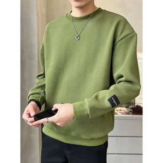 Mùa Thu Đông Áo Nam 2024 Xuân Thu Phiên Bản Hàn Quốc Cổ Tròn Rời Top Sang Trọng Phong Cách Hồng Kông Xu Hướng