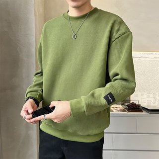 Mùa Thu Đông Áo Nam 2024 Xuân Thu Phiên Bản Hàn Quốc Cổ Tròn Rời Top Sang Trọng Phong Cách Hồng Kông Xu Hướng