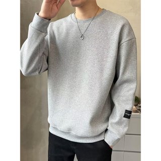 Mùa Thu Đông Áo Nam 2024 Xuân Thu Phiên Bản Hàn Quốc Cổ Tròn Rời Top Sang Trọng Phong Cách Hồng Kông Xu Hướng