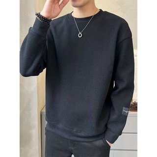 Mùa Thu Đông Áo Nam 2024 Xuân Thu Phiên Bản Hàn Quốc Cổ Tròn Rời Top Sang Trọng Phong Cách Hồng Kông Xu Hướng