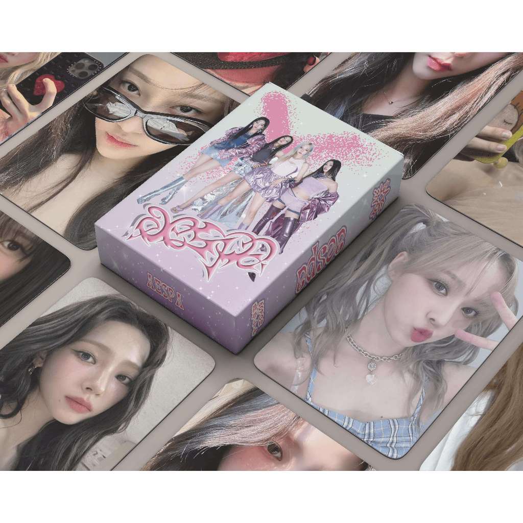50-60 Cái / hộp Photocards Laser Hình ba chiều Lomo Cards KARINANINGING ĐÔNG GISELLE SOLO Bưu thiếp Kpop YM