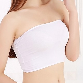 Deyangk Nữ Tube Top quây thoáng khí liền mạch co giãn Áo ngực vô hình VN