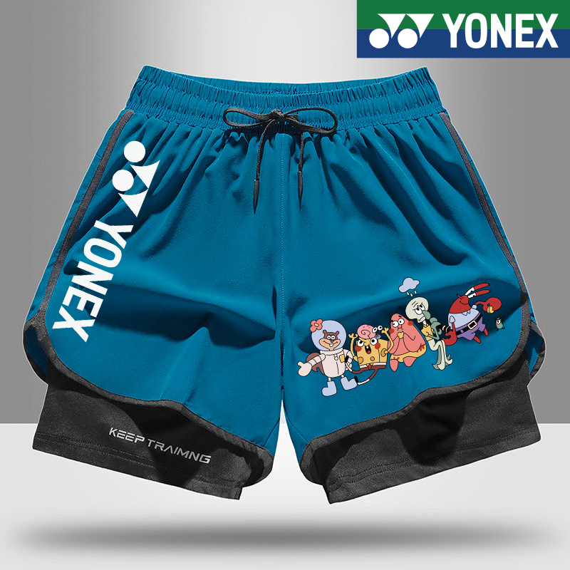 Quần short thể thao Yonex, quần bóng rổ khô nhanh có túi cho nam nữ và trẻ em