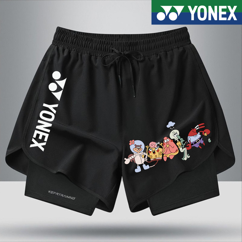 Quần short thể thao Yonex, quần bóng rổ khô nhanh có túi cho nam nữ và trẻ em