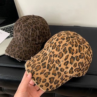 Mũ bóng chày nữ in họa tiết da báo Phong cách hợp thời trang Mũ du lịch cho bé gái Mũ đa năng ngoài trời