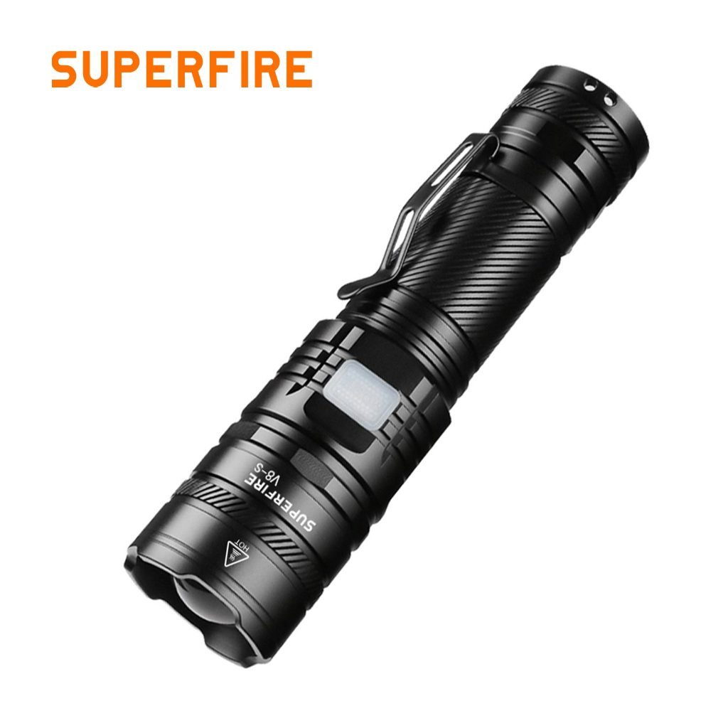Đèn pin LED chống nước công suất cao SUPERFIRE V8-S 36W Siêu sáng ...
